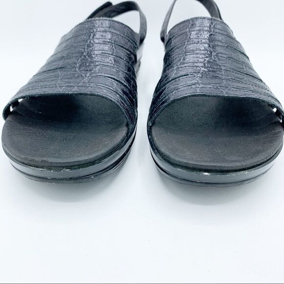 Aravon New‎ Balance Combination Last Black Leather Sandals 11 Narrow - Picture 5 of 12